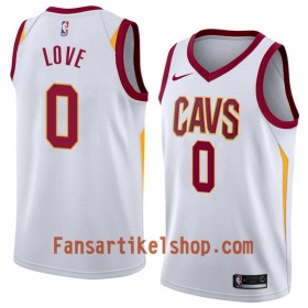 NBA Cleveland Cavaliers Trikot Kevin Love 0 Nike 2017-18 Weiß Swingman - Herren
